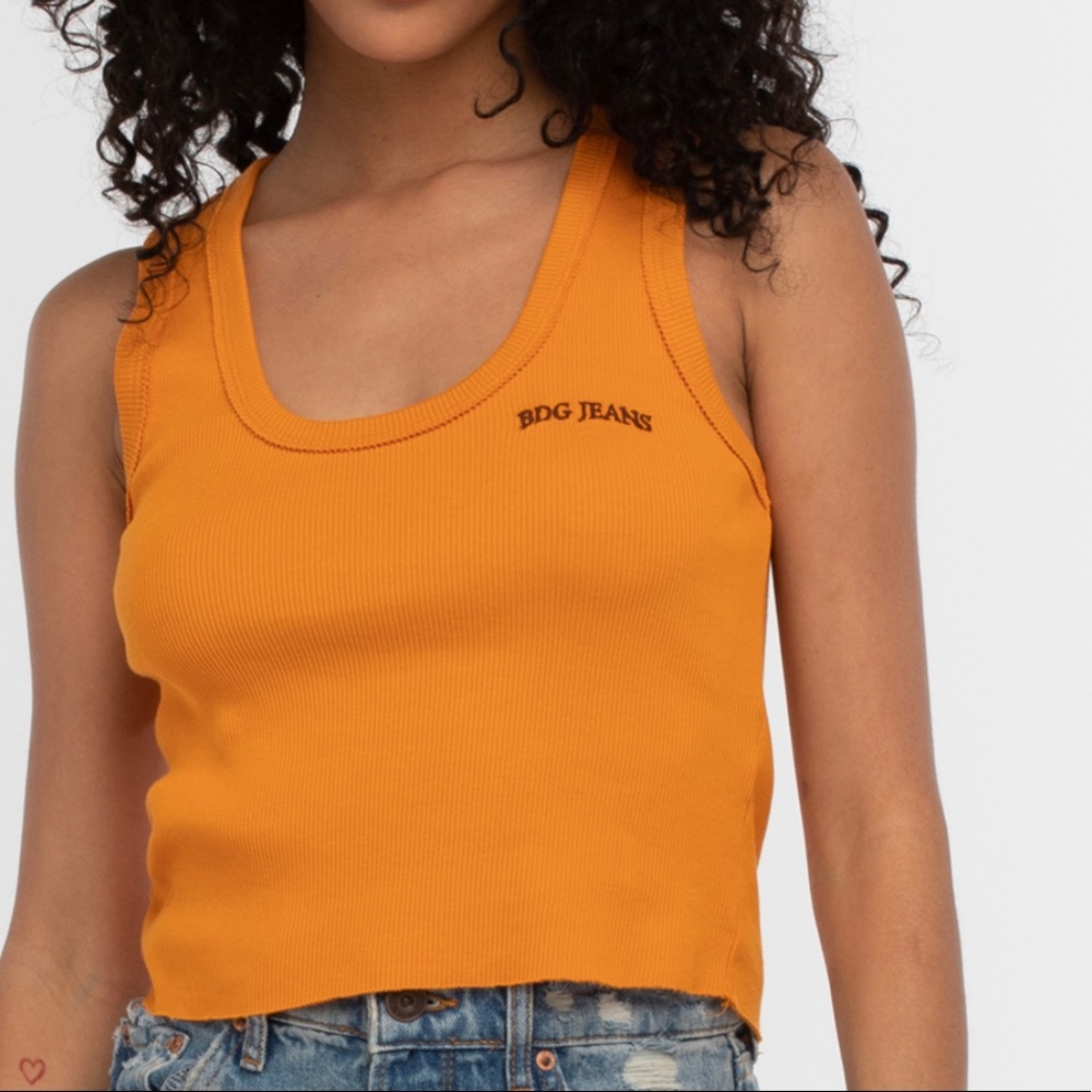 “BDG Urban Outfitters Womens Relax Scoop Neck Tank Top” orange BDG tank top
